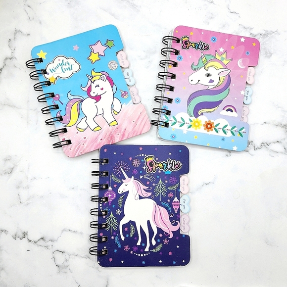 Other - 💕3/$15💕 Mini Unicorn Spiral Notebook